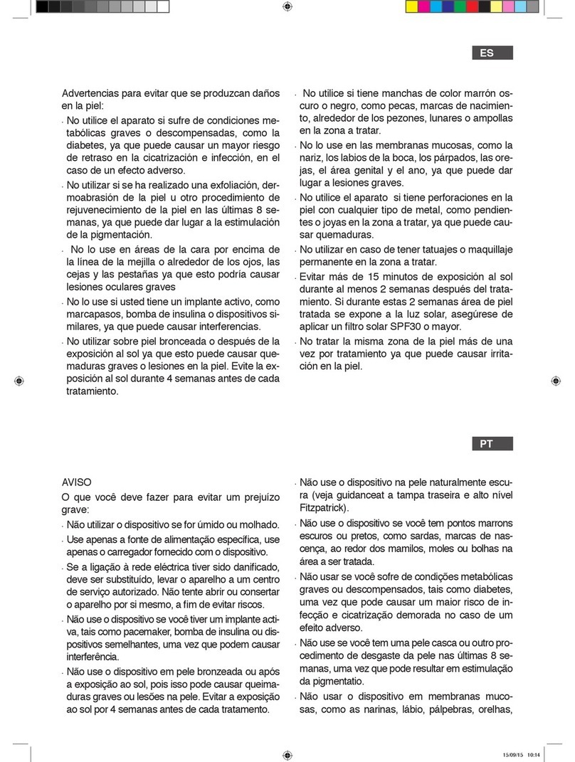 SOLAC EPIL IP1100 Instructions for use