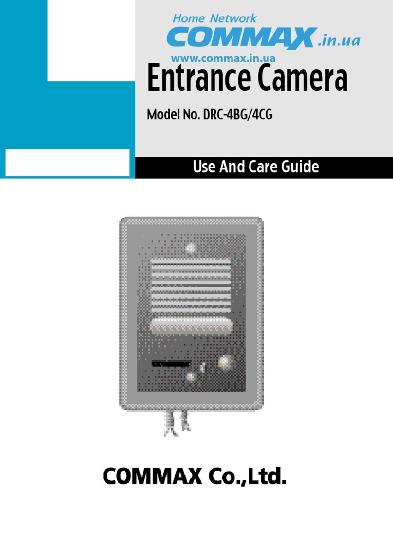 Commax DRC-4BG User manual Commax DRC-4BG User manual