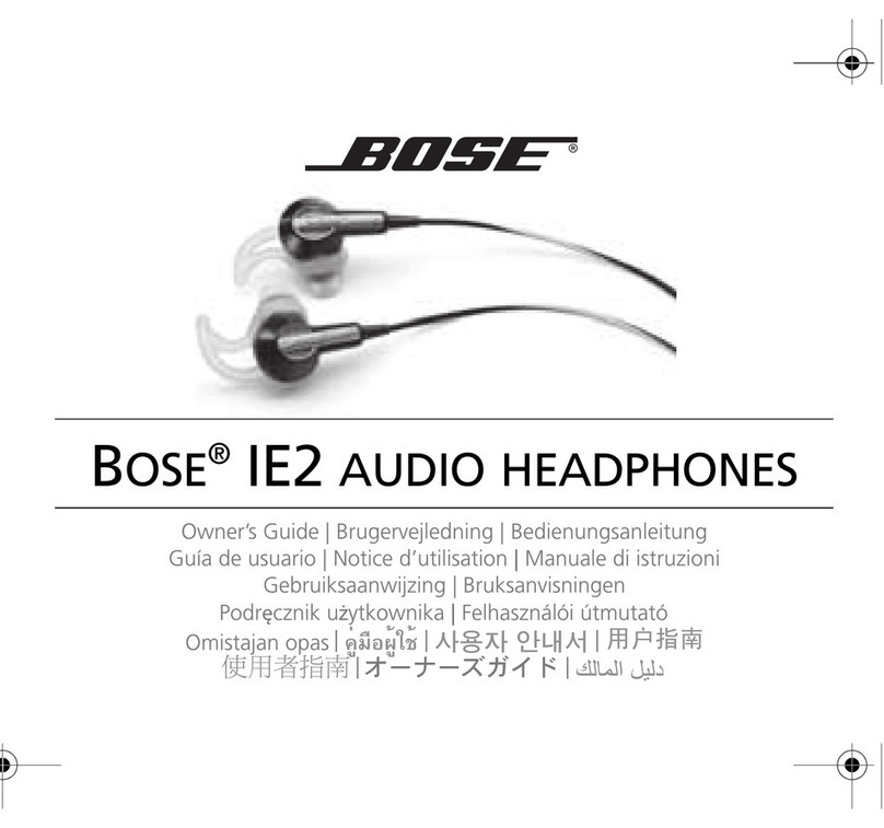 Bose IE2 User manual