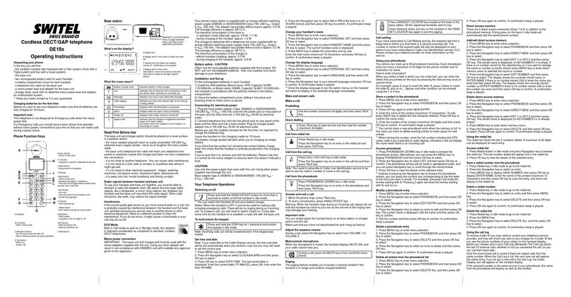switel DE18X operating instructions