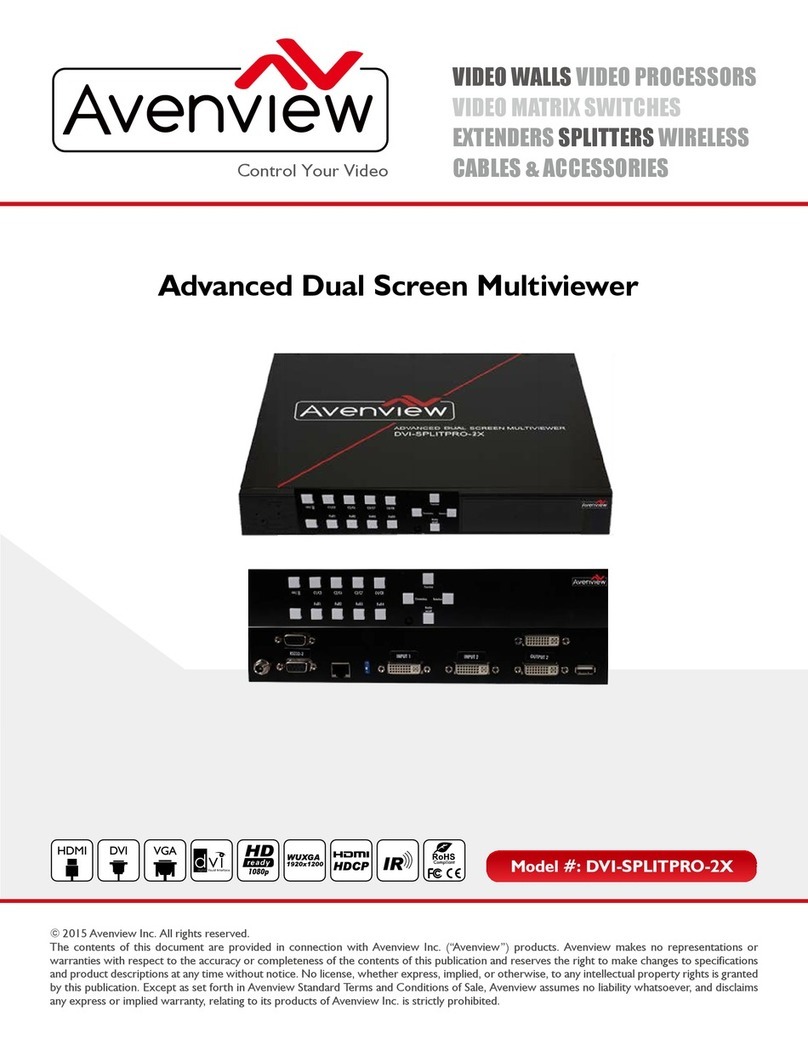 Avenview DVI-SPLITPRO-2X User manual