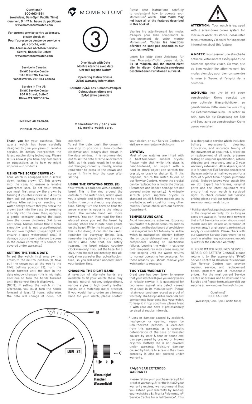Momentum Three User manual Momentum Three User manual
