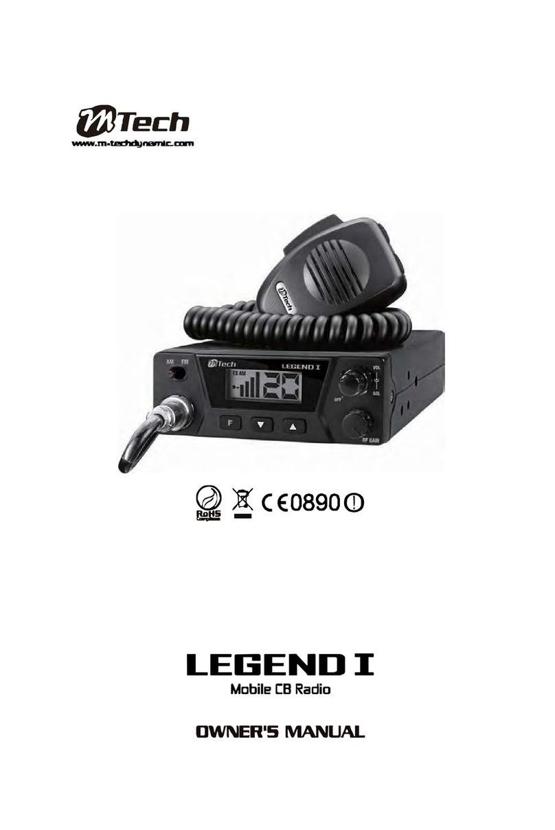 M-tech Legend I owner's manual