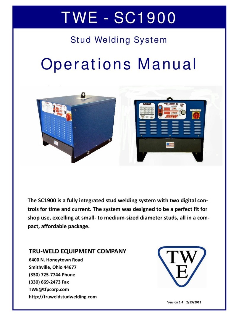 Truweld TWE - SC1900 User manual Truweld TWE - SC1900 User manual