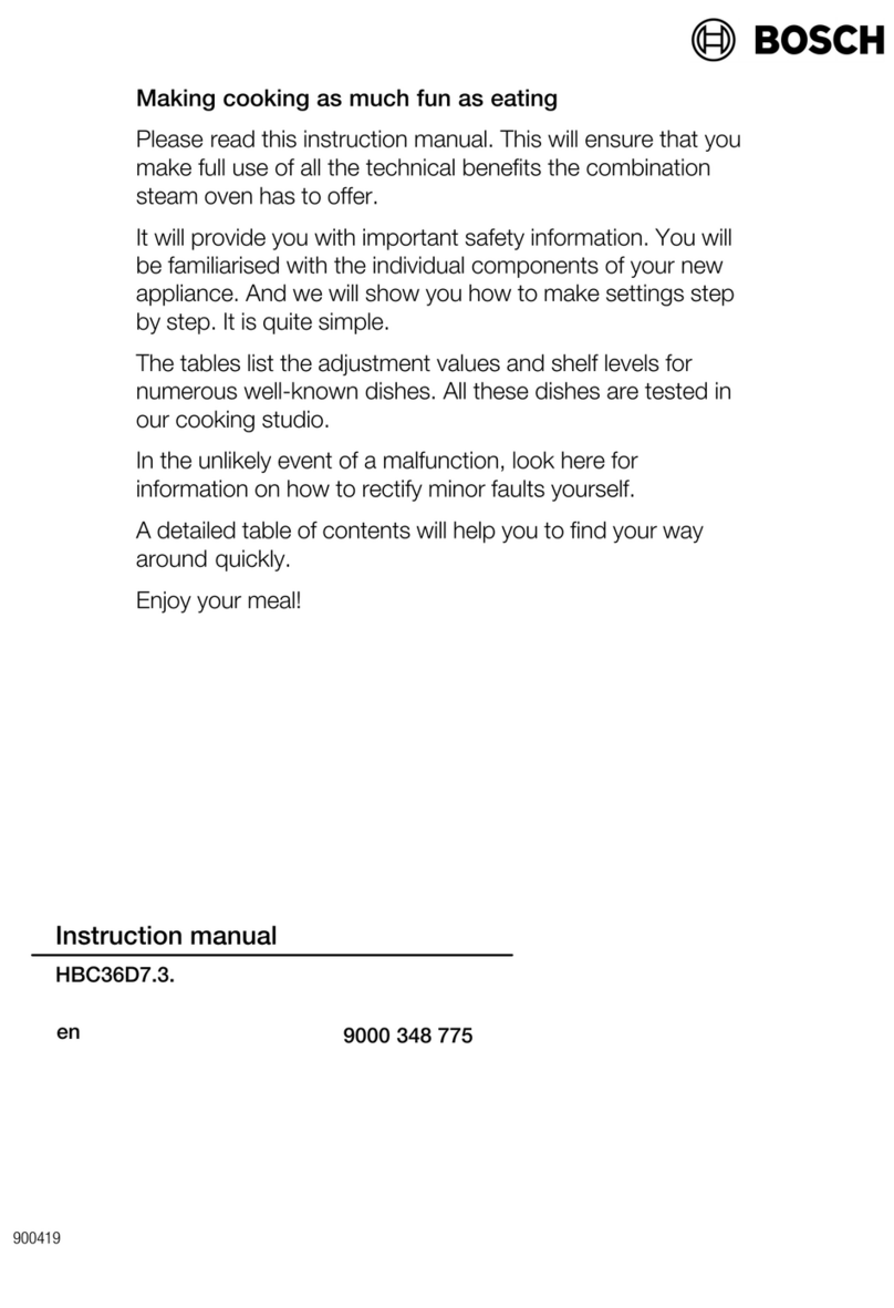 Bosch HBC36D7.3 instruction manual