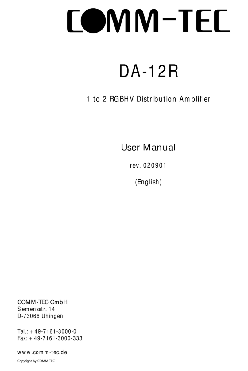 Comm-Tec DA-12R user manual