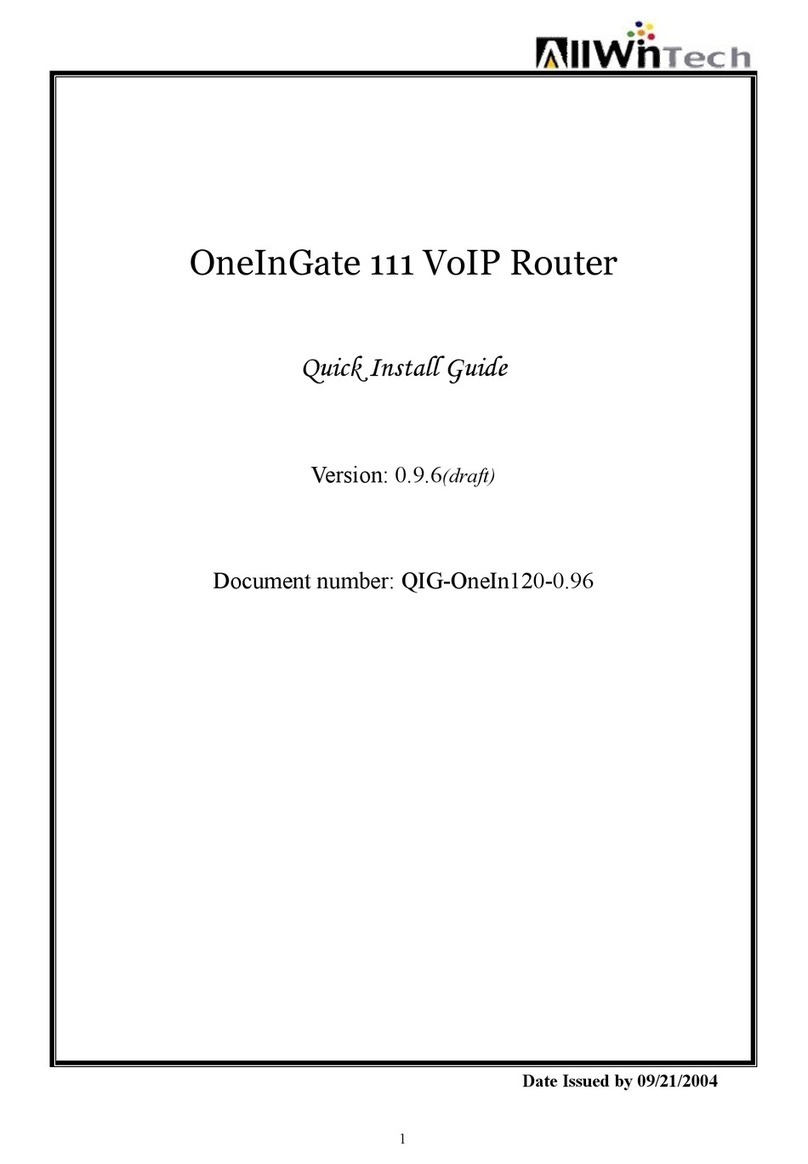 AllwinTech OneInGate 111 Quick install guide