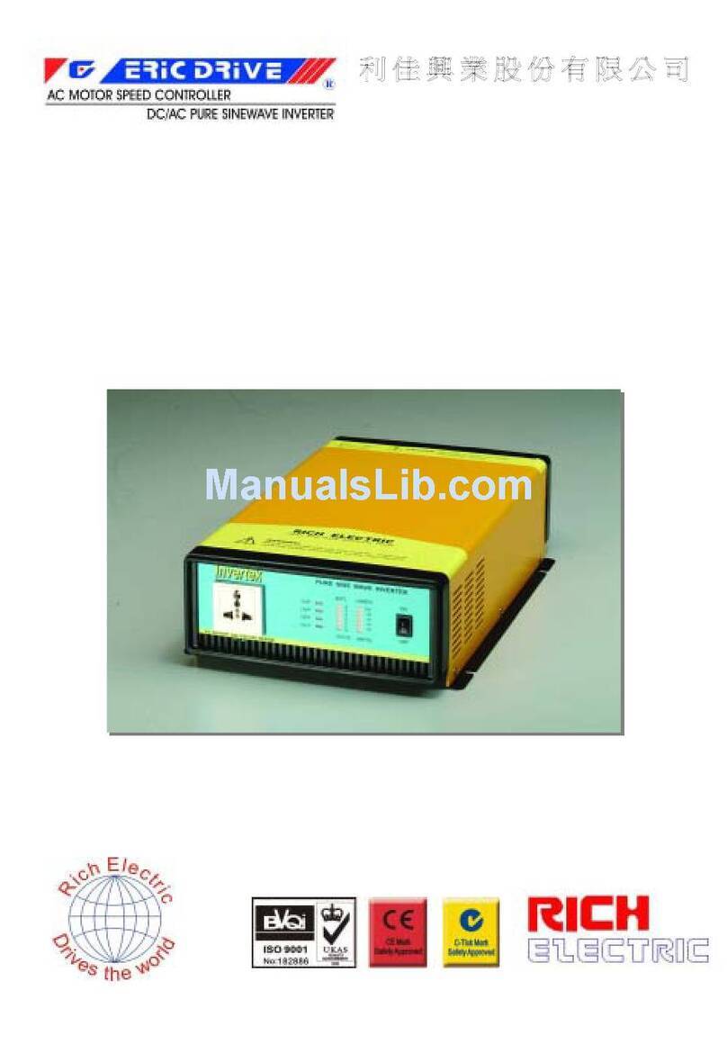 RICH INVERTEK U SERIES DAI-600U-12xx user manual