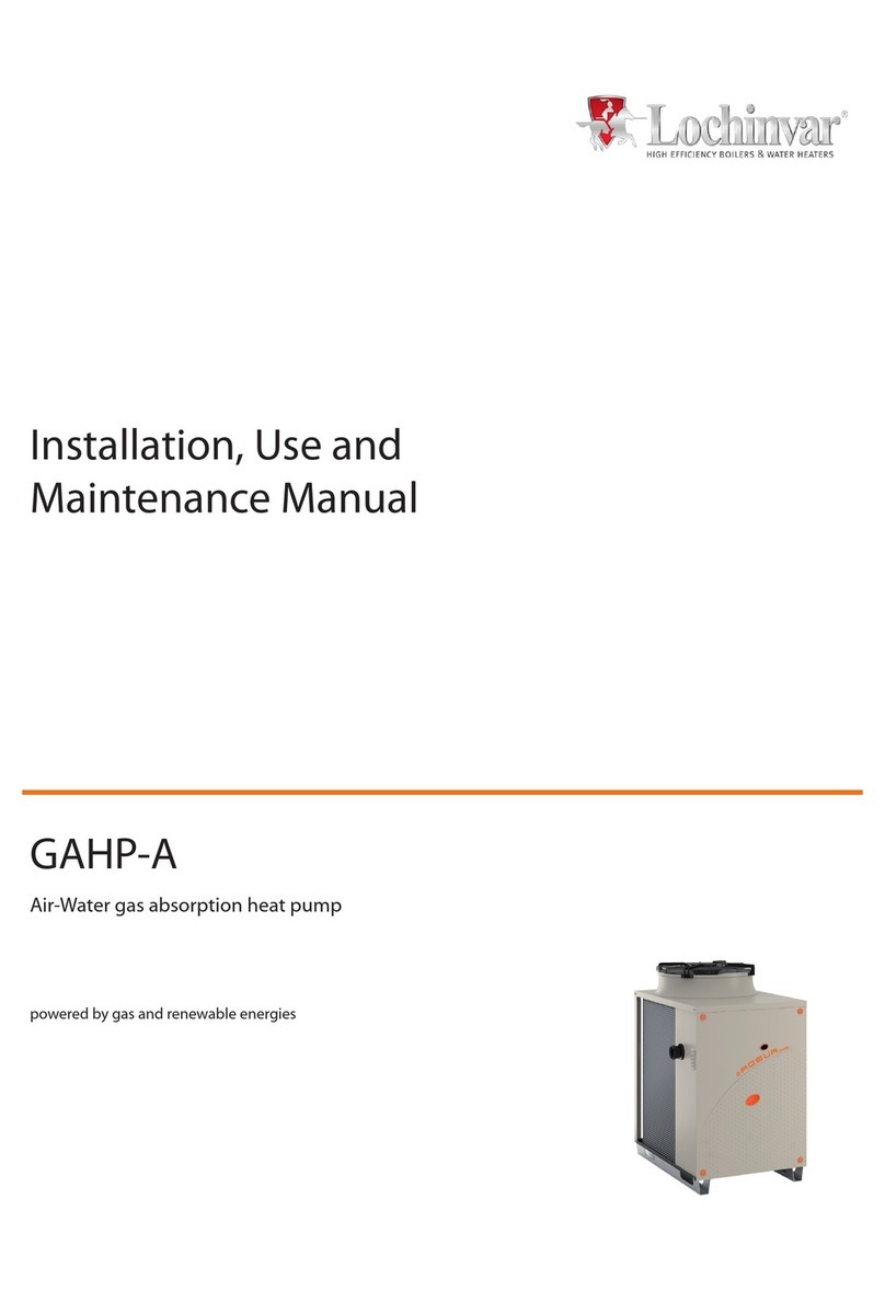 Lochinvar GAHP-A HT STD Installation, use and maintenance manual