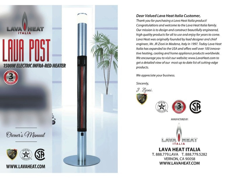 Lava Heat Lava Post User manual