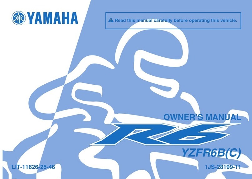 Yamaha YZFR6B User manual