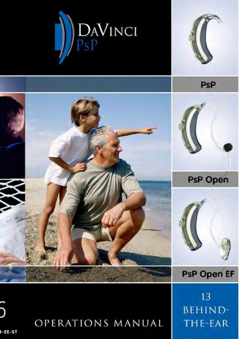 Starkey DaVinci PsP User manual Starkey DaVinci PsP User manual