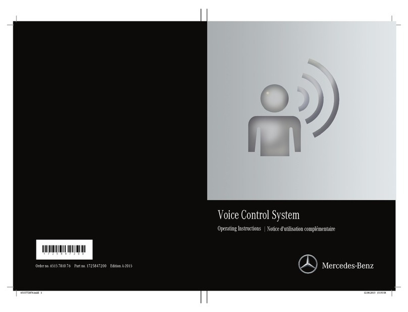 Mercedes-Benz NTG4.5 Bilingual 2015 operating instructions