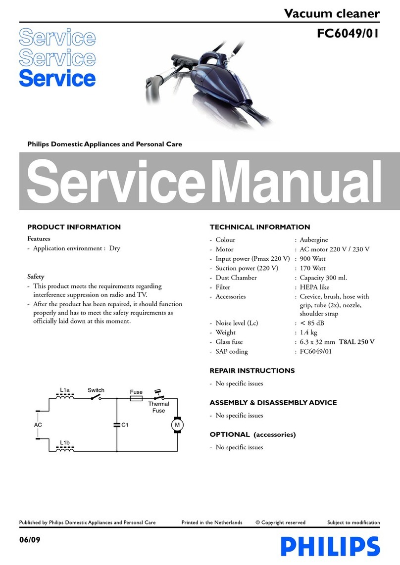 Philips FC6049/01 Service manual