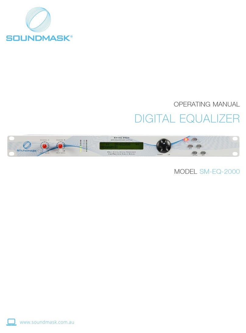 Soundmask SM-EQ-2000 operating manual