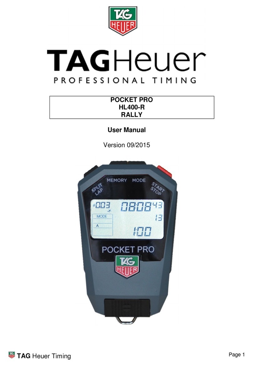 TAG Heuer POCKET PRO HL400-R RALLY user manual