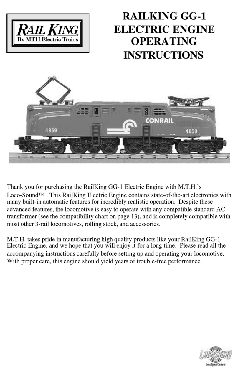 Rail King GG-1 ELECTRIC ENGINE operating instructions