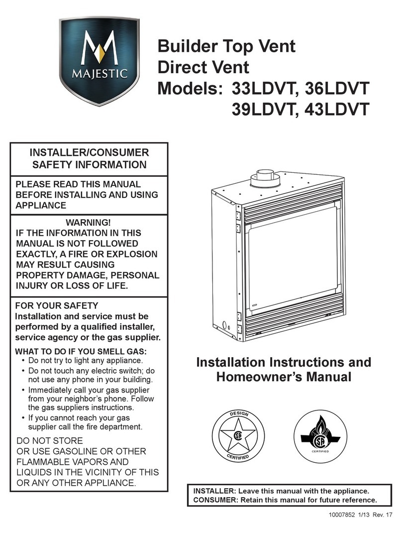 Majestic 33LDVT Assembly instructions