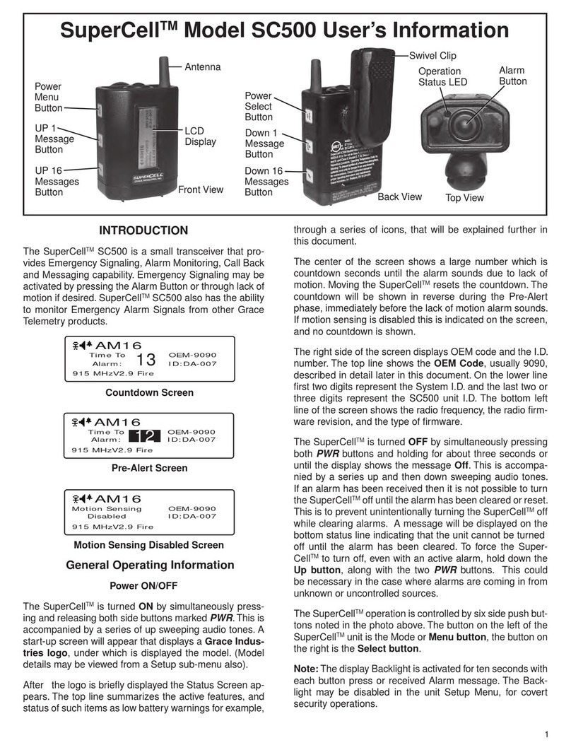Grace SuperCell SC500 User information