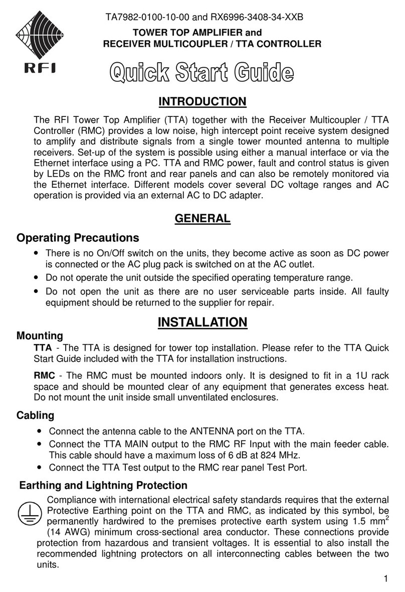 RFI TA7982-0100-10-00 User manual