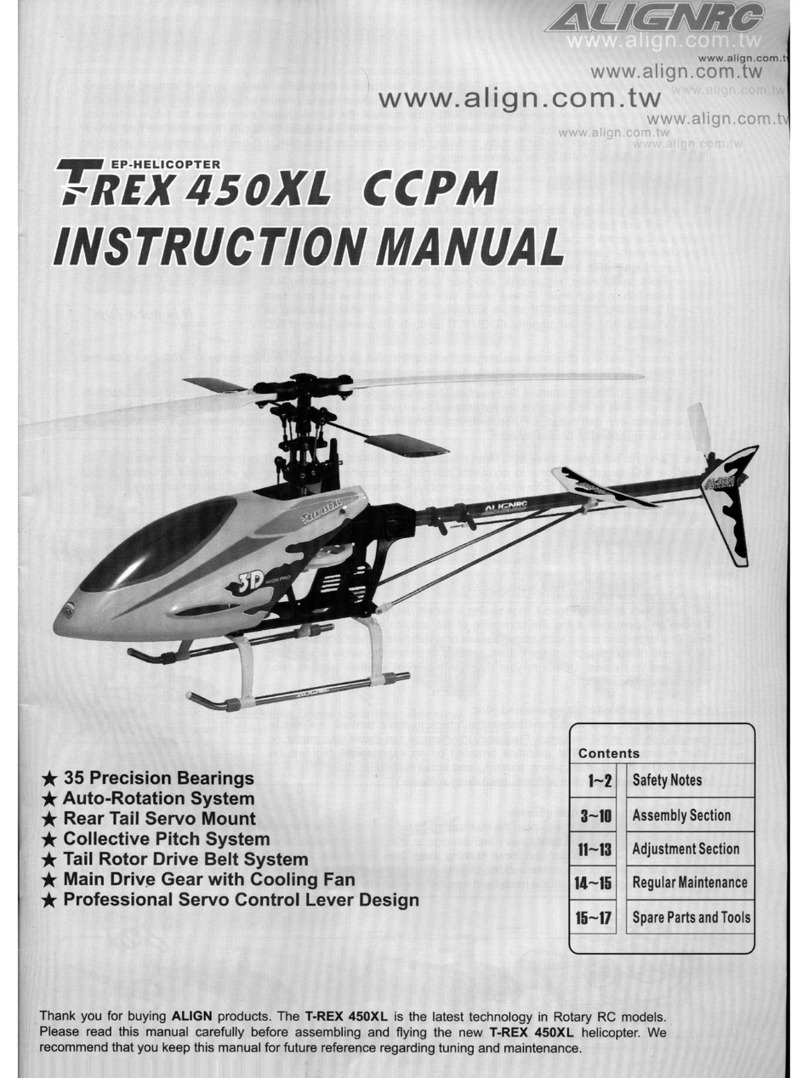 Align Trex 450XL CCPM User manual Align Trex 450XL CCPM User manual