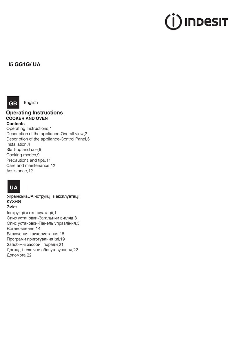 Indesit I5 GG1G User manual