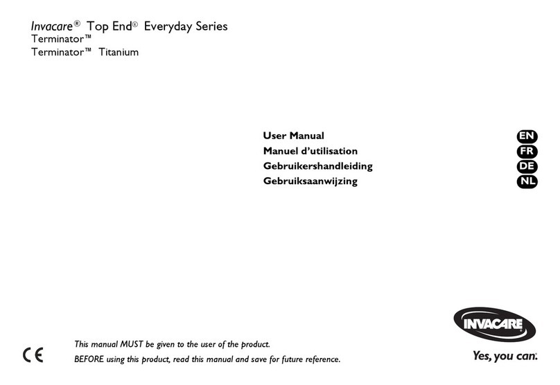 Invacare Top End Everyday Series user manual Invacare Top End Everyday Series user manual