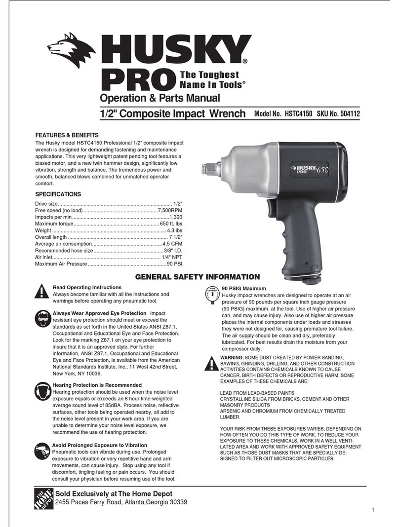 Husky HSTC4150 Operations & parts manual