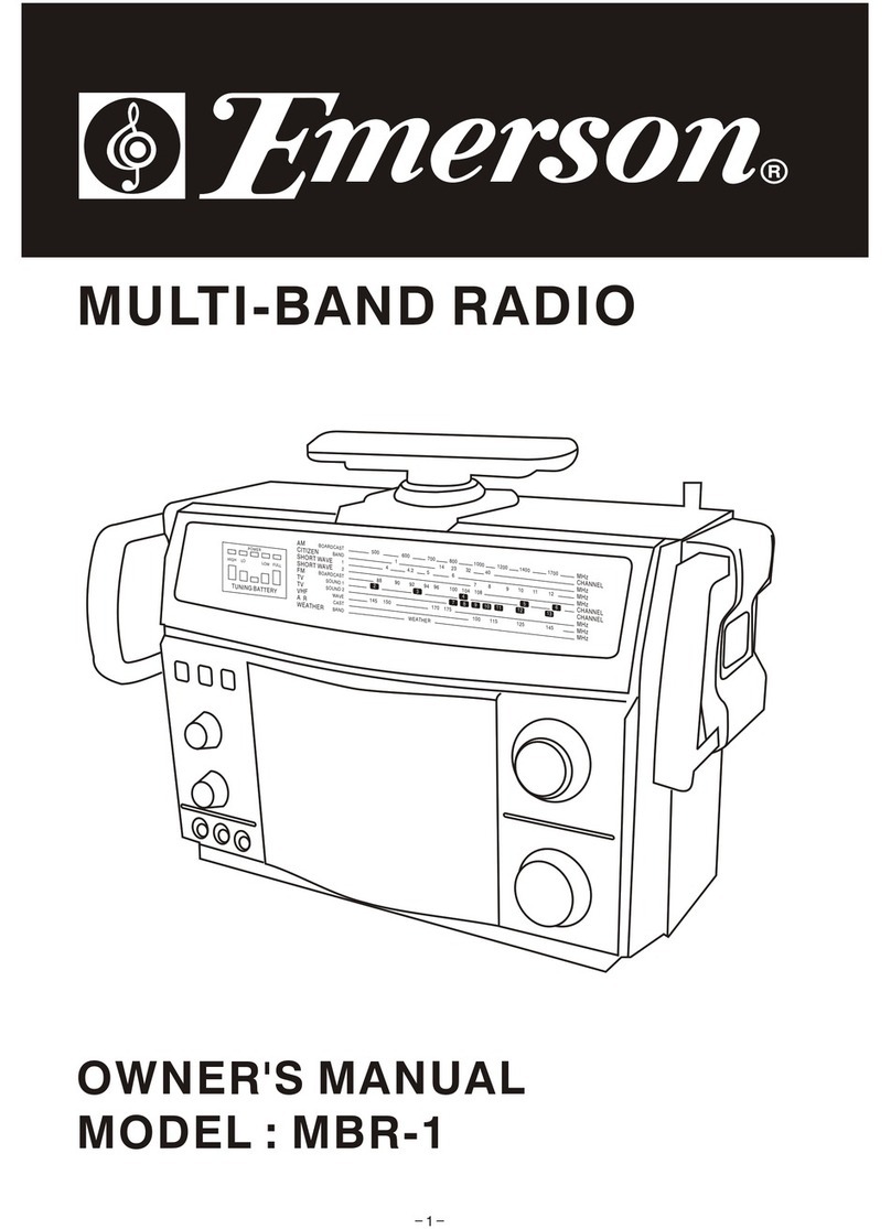 Emerson MBR-1 owner's manual