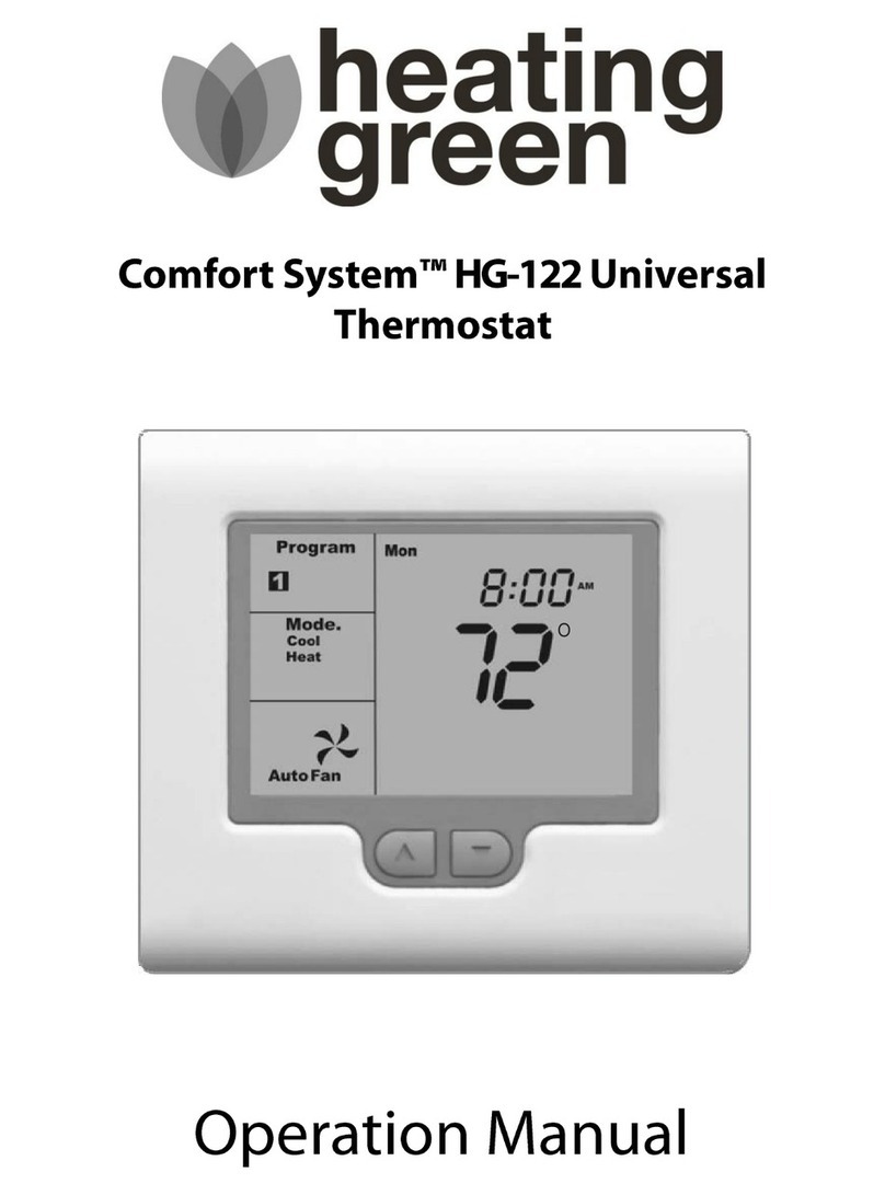 Heating Green Comfort System HG-122 Operation manual
