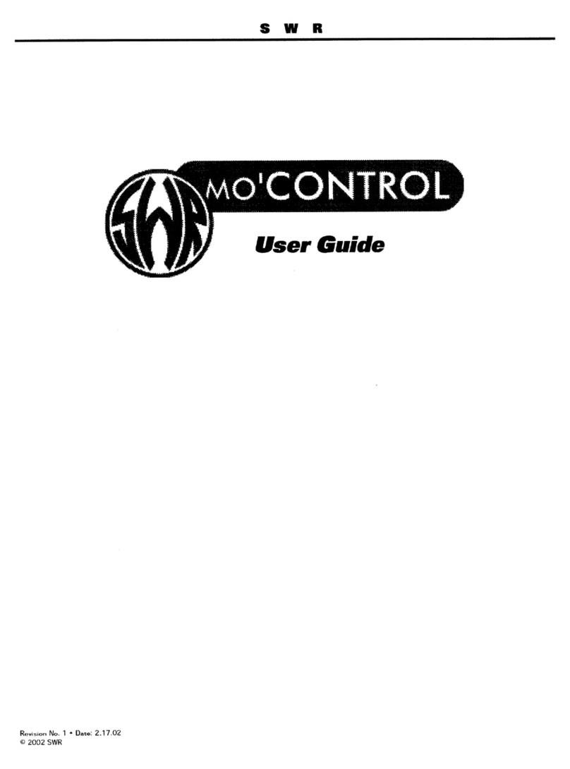 SWR mo'CONTROL User manual