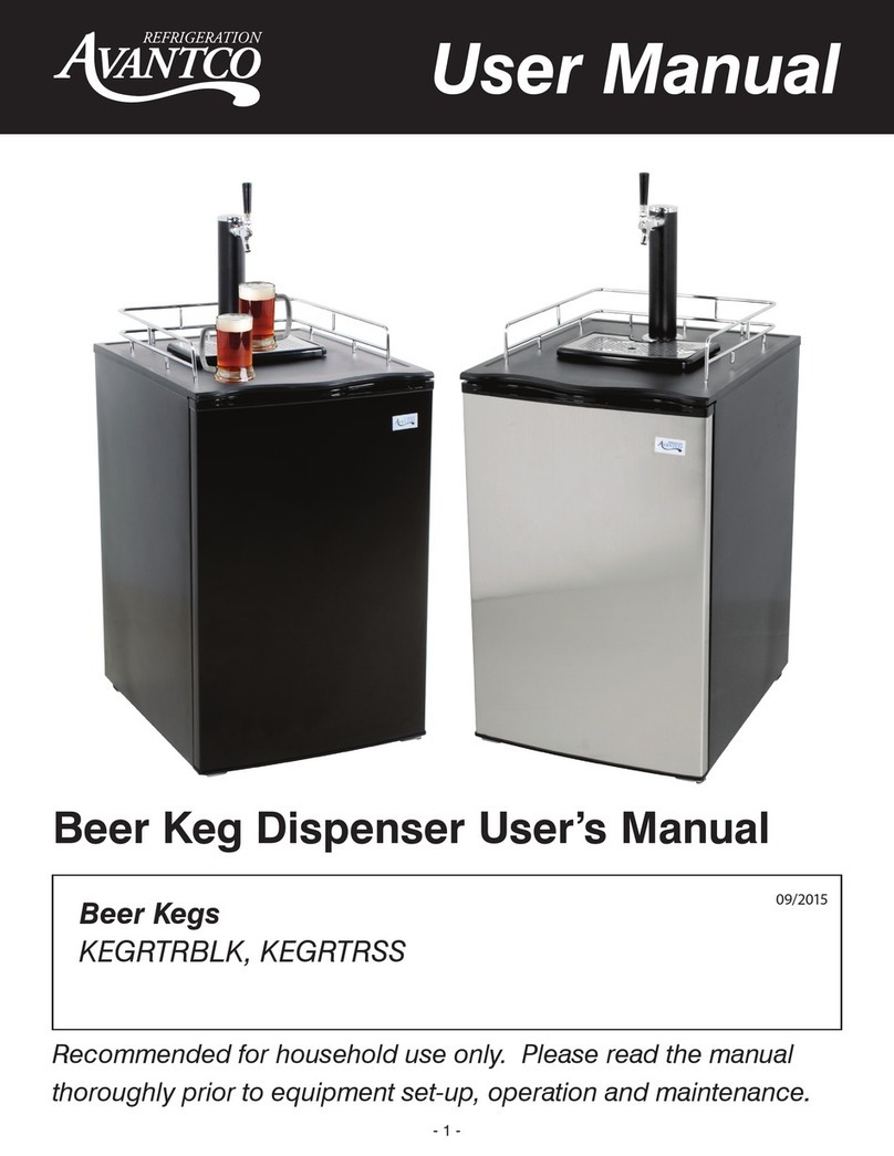 Avantco KEGRTRBLK User manual