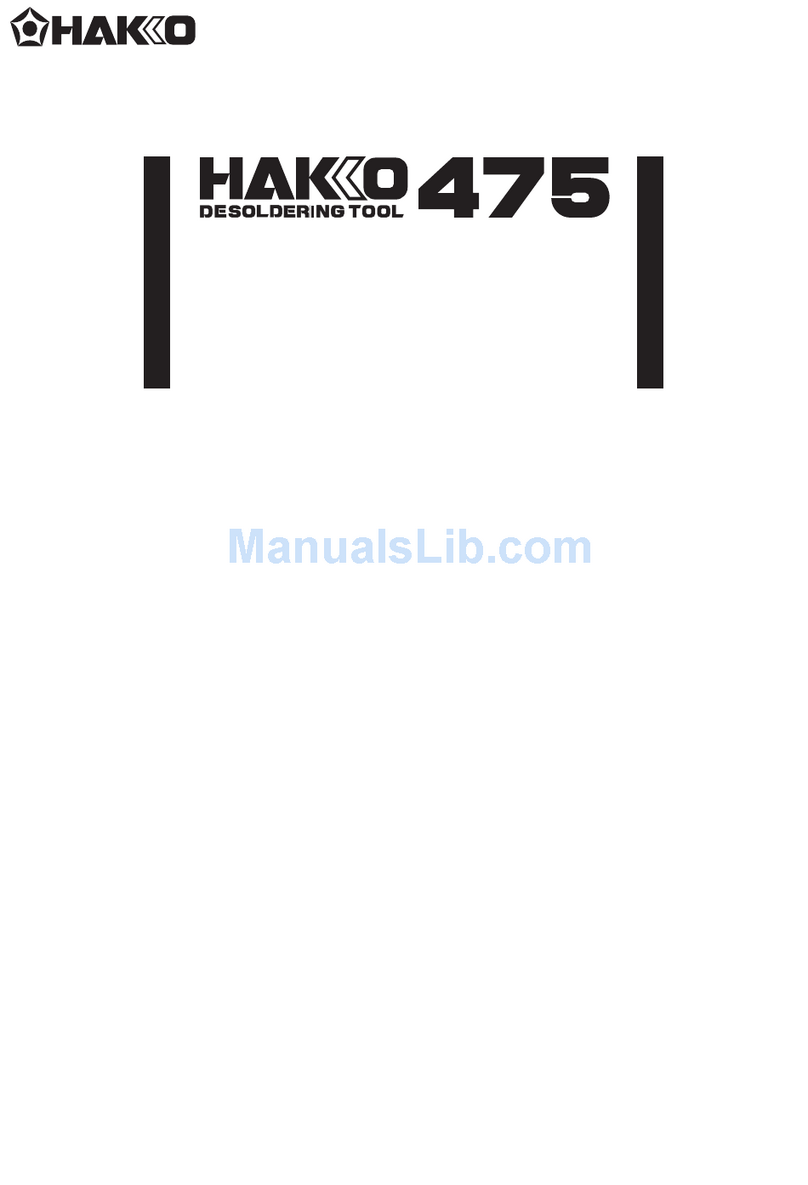 Hakko Electronics 475 User manual