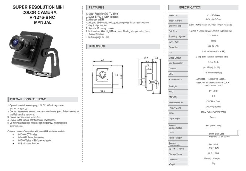Marshall Electronics V-1275-BNC user manual