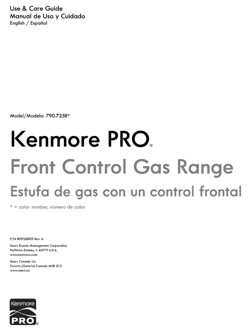 Kenmore PRO 790.7258 Series User manual