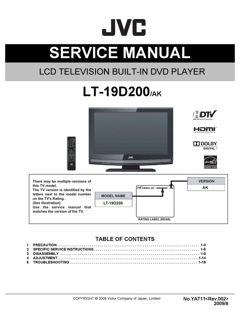 JVC LT19D200 - 19" LCD TV User manual JVC LT19D200 - 19" LCD TV User manual