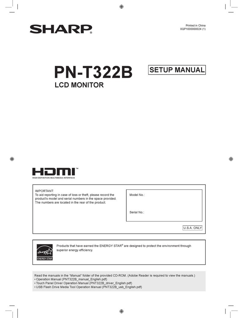 Sharp PN-T322B User guide Sharp PN-T322B User guide