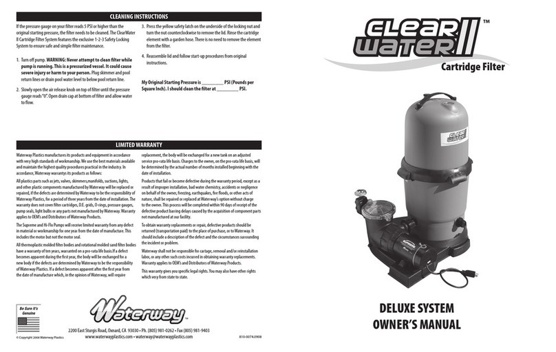 Waterway Clear Water II owner's manual Waterway Clear Water II owner's manual