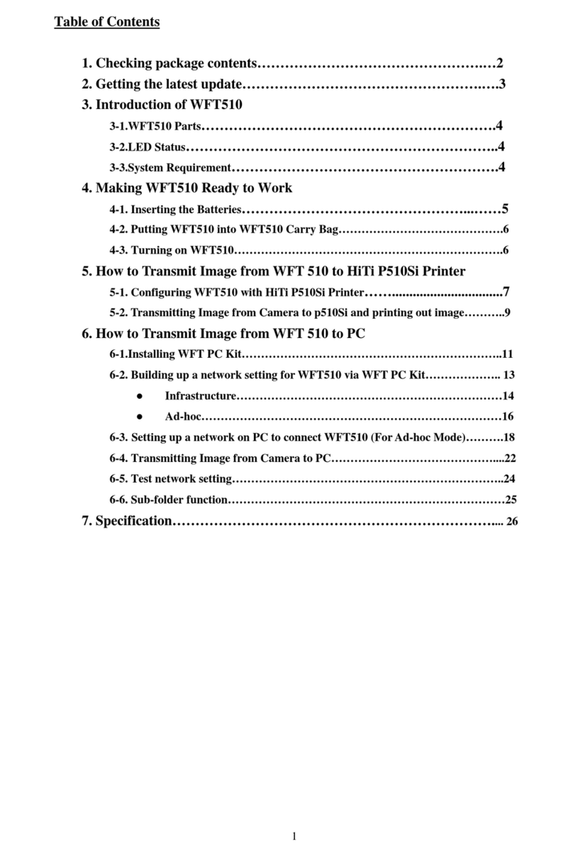 HiTi Digital WFT510 user manual HiTi Digital WFT510 user manual