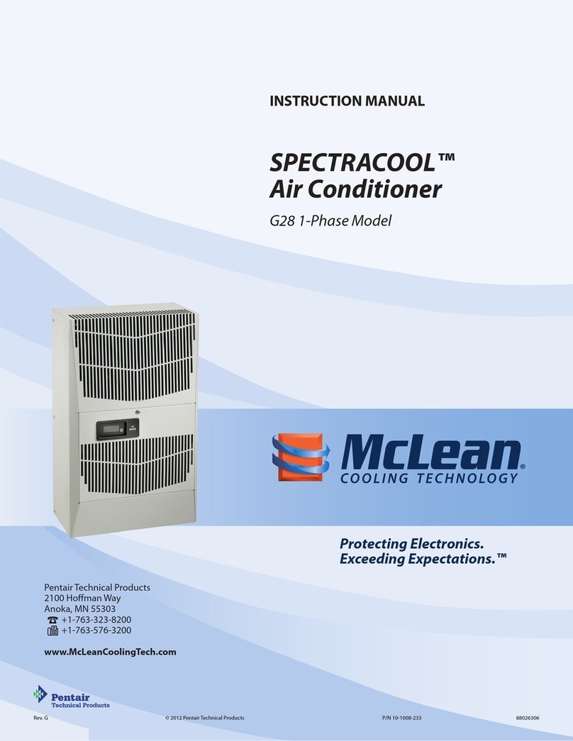McLean Cooling Technology SPECTRACOOL G28 1-Phase User manual