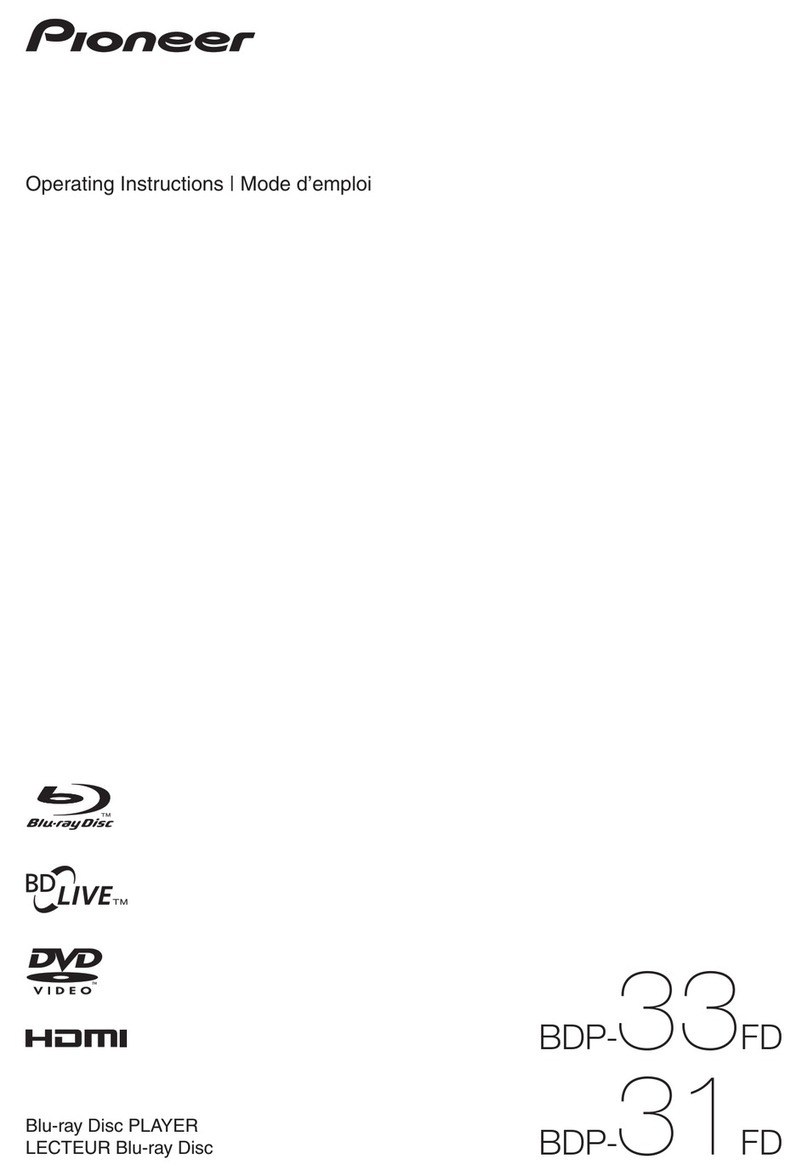 Pioneer Elite BDP-31FD User manual