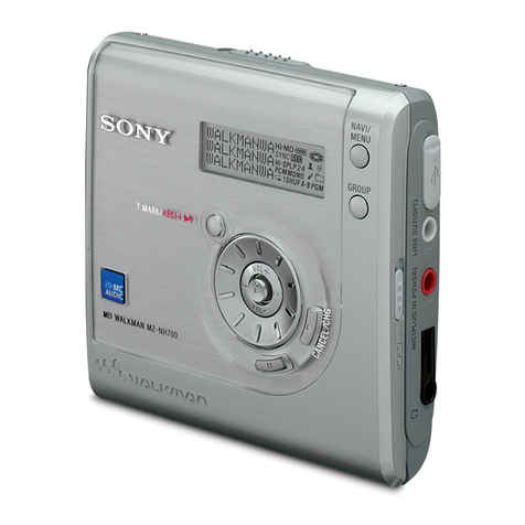 Sony MZ-NH700 operating instructions