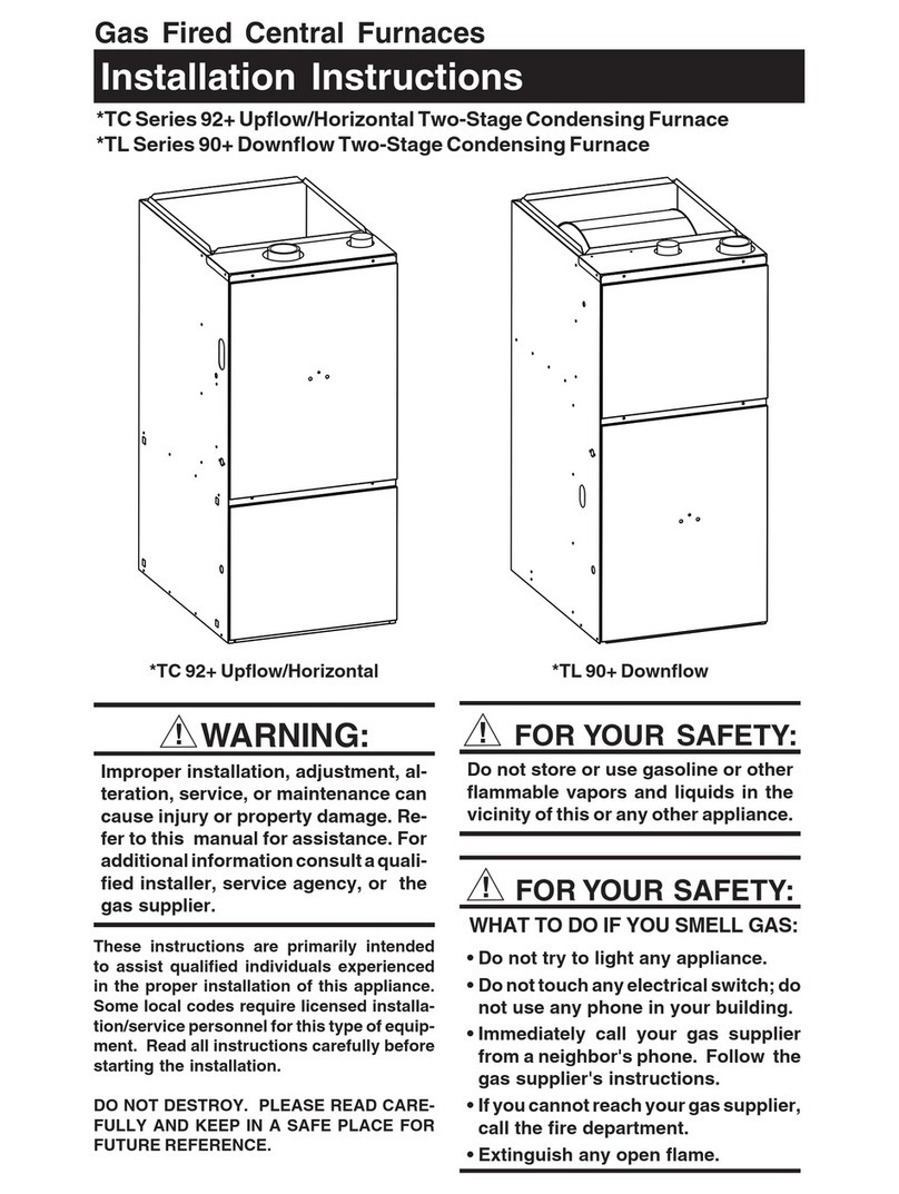 Nordyne TC060 installation instructions