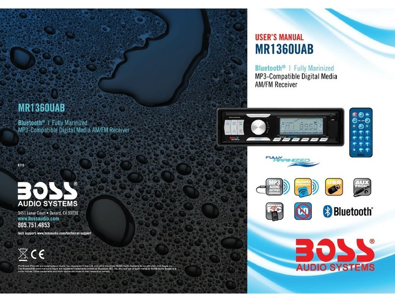 Boss Audio Systems MR1360UAB User manual Boss Audio Systems MR1360UAB User manual