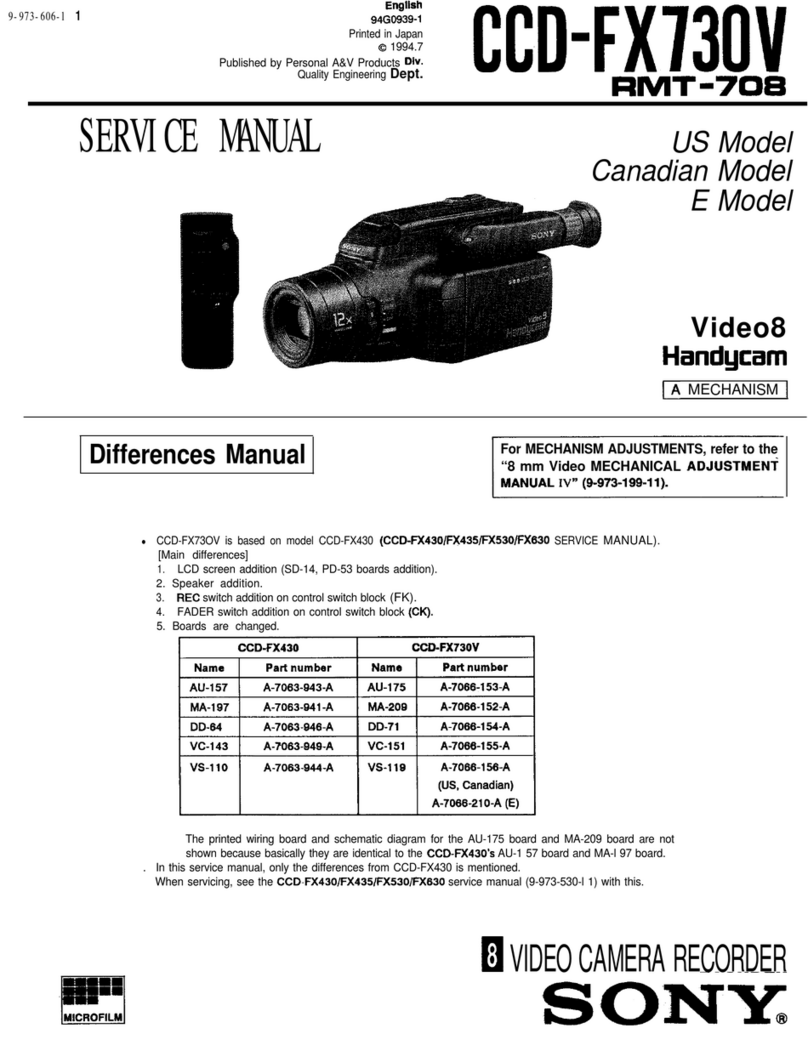 Sony CCD-FX73OV User manual