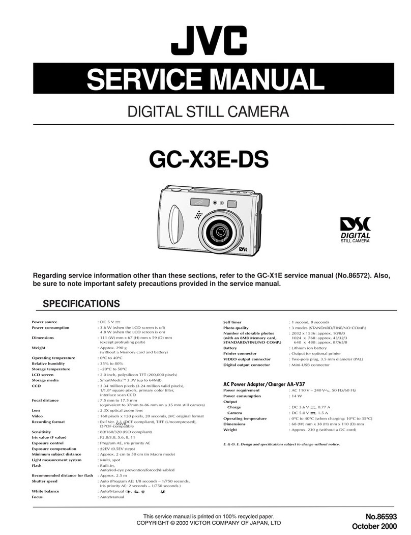 JVC GC-X3E-DS Service manual