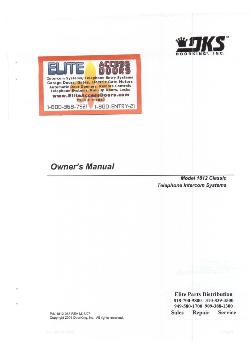 DKS 1812 Classic User manual