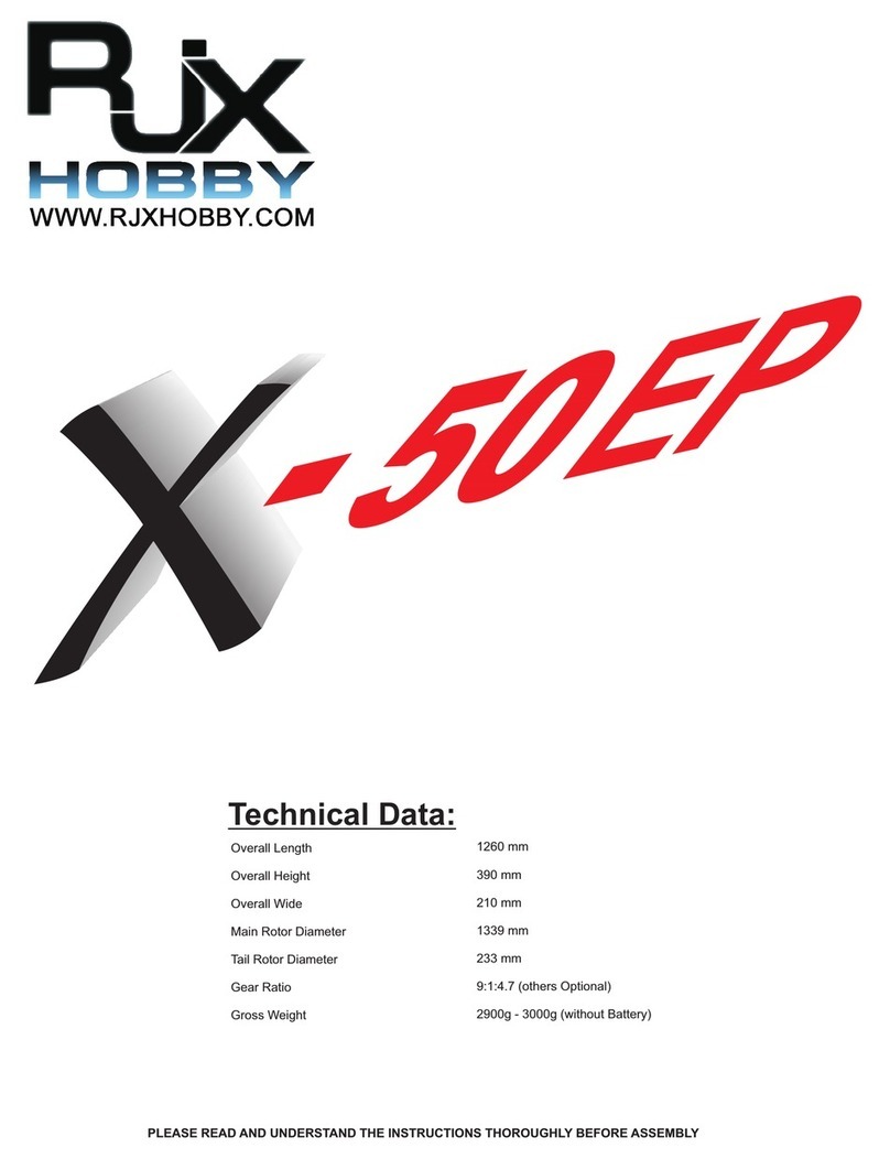 RJX Hobby X-50EP User manual