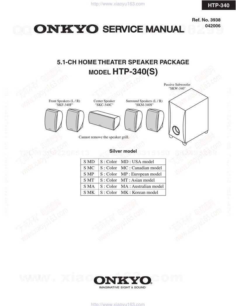 Onkyo HTP-340S User manual