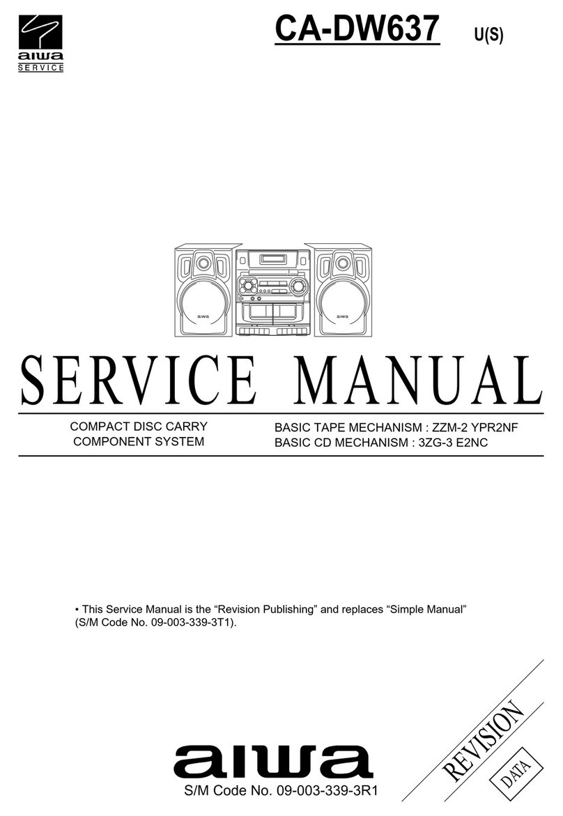 Aiwa CA-DW637 User manual